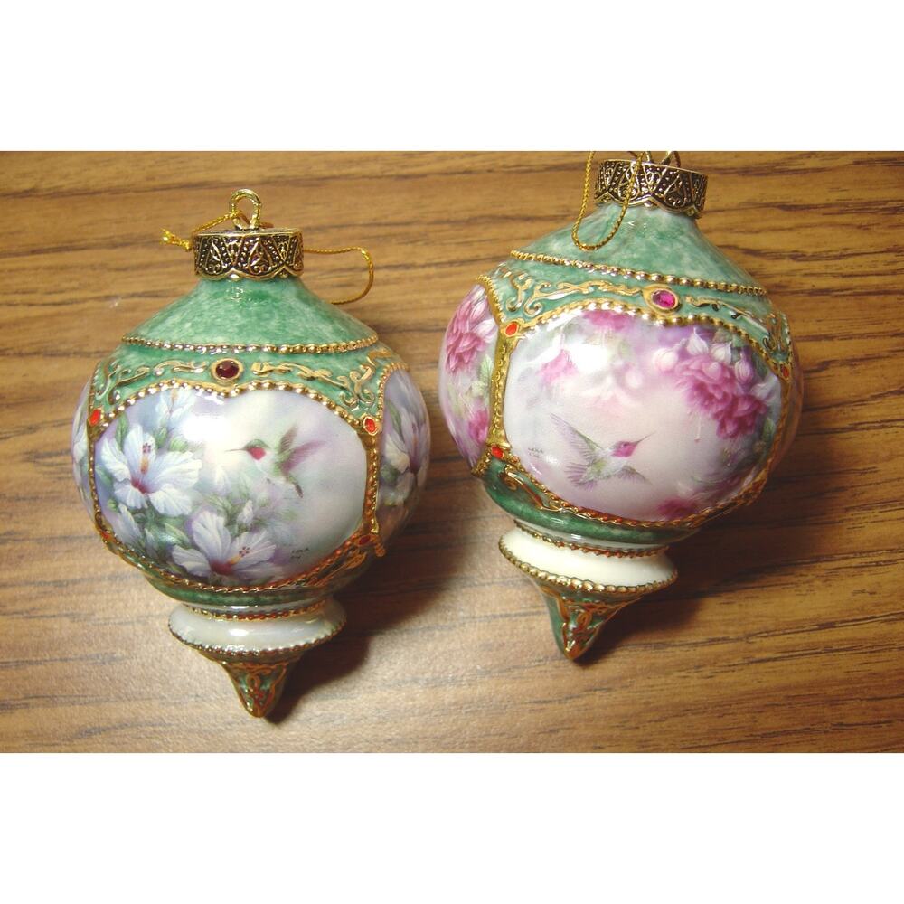2 LENA LIU TREASURY OF JEWELED HUMMINGBIRDS-BRADFORD EDITIONS